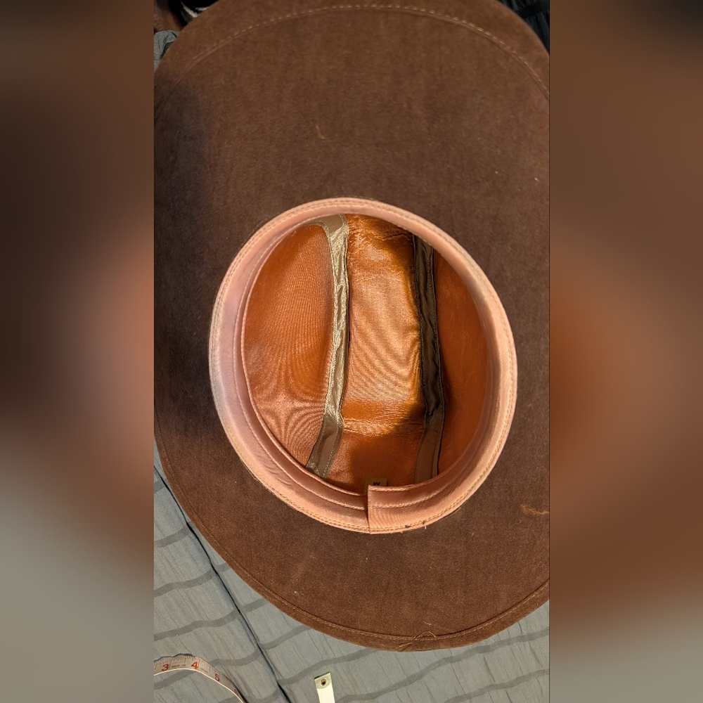 Brown Feathered Hat - Picture 5 of 5